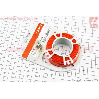 Леска Stihl d=2,4mm, 14,6м "сверло"