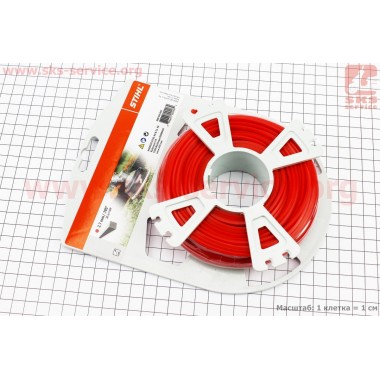 Леска Stihl d=2,7mm, 34,0м "квадрат"