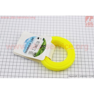 Леска d=2,7mm, 15м "звезда"