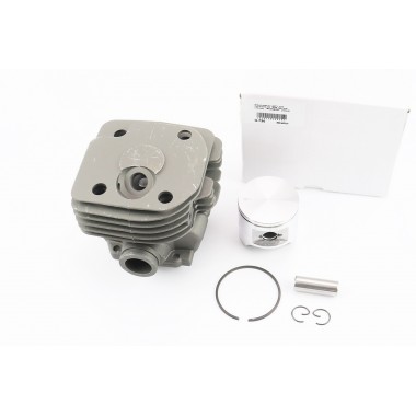 Цилиндро-поршневая группа (цпг) для бензопилы Husqvarna 365 48мм (палец 12мм) "черный", патрубок - круглый