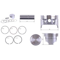Поршневой комплект 92,00 мм STD ТАТА на бензиновый двигатель 192F для генератора 5-6 кВт