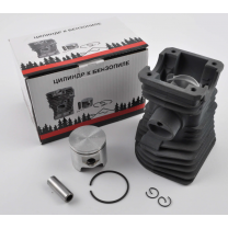 Цилиндро-поршневая группа (цпг) для бензопилы Husqvarna 345 42мм (палец 10мм) высокий