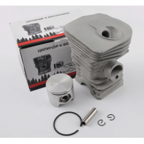 Цилиндро-поршневая группа (цпг) для бензопилы Husqvarna 350 44мм (палец 10мм) высокий "черный"