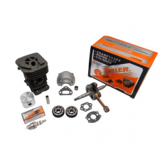 Цилиндро-поршневая группа (цпг) для бензопилы Husqvarna 137 38мм (палец 10мм) + коленвал