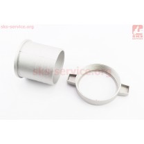 Переходник мотопомпы с фланца на шланг, алюминий к-кт 2шт, 4"(D-100mm)