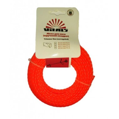 Леска для триммеров Vitals (крученный квадрат) 2.0mm*15m