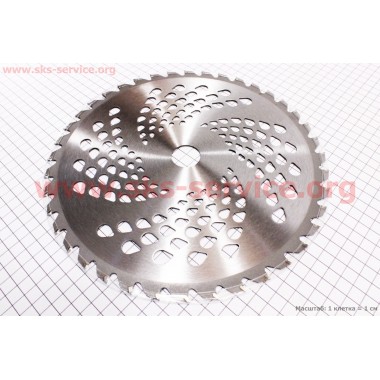 Нож режущий 40Тх255мм победитовые зубья, от 20шт - 15%