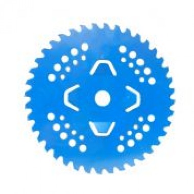 Нож к мотокосе 40 зуб.(нерж.сталь) в уп. Синий с гальваническим покрытием