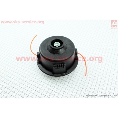 Леска в сборе (шпулька), САМОНАМАТЫВАЮЩАЯСЯ, желтый нос