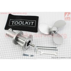 Лодочный винт, 9шлицов, под трубу Ø26мм