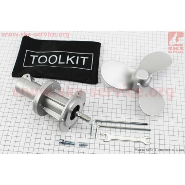 Лодочный винт, 9шлицов, под трубу Ø26мм