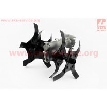 Культиватор (фреза-нож), 9шлицов, под трубу Ø28мм, ширина захвата 280мм