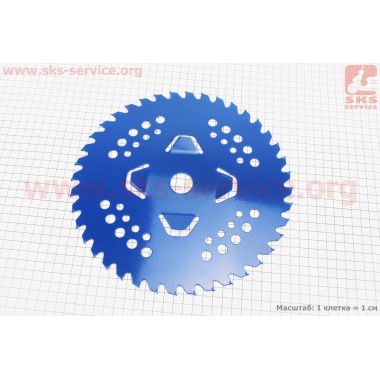 Нож режущий 40Тх255мм победитовые зубья "лепесток", "BLUE" Тип №2