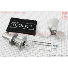 Лодочный винт, 9шлицов, под трубу Ø28мм