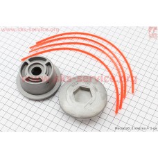 Леска в сборе (шпулька), ПАУК алюминиевая (леска вставляется) Тип №2