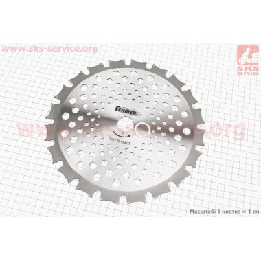 Нож режущий 40Тх255мм победитовые зубья, двухсторонний