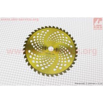 Нож режущий 40Тх255мм победитовые зубья, "GOLD" на блистере