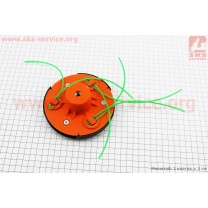 Леска в сборе на плас. пластине (леска вставляется в три зацепа)