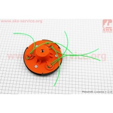 Леска в сборе на плас. пластине (леска вставляется в три зацепа)