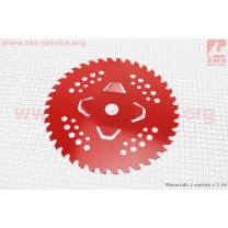 Нож режущий 40Тх255мм победитовые зубья "лепесток", "RED"