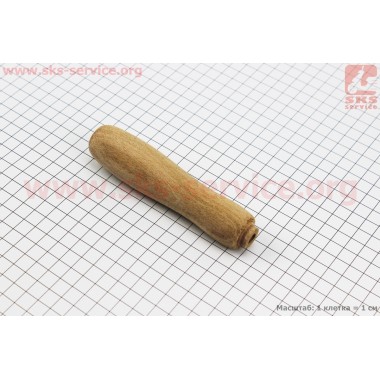 Рукоятка для напилка (дерево) не лакована, велика