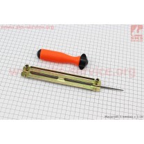 Напильник с рукояткой (пластик) + планка к-кт 4,0mm