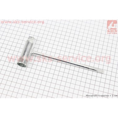 Ключ свечной для бензопилы, усиленый L=175мм