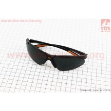 Очки защитные F-3054B, материал линзы - поликарбонат PC, затемненные