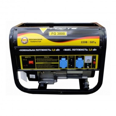 Генератор бензиновый (однофазный) Forte - FG3800 (3кВт)