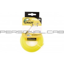 Леска мотокосы Ø2,4mm, 15 метров (квадратная)