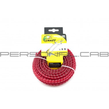 Леска мотокосы Ø4,0mm, 15 метров (косичка)