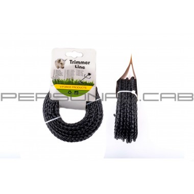 Леска мотокосы Ø2,7mm, 15 метров (косичка)