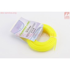 Леска d-2,7mm, 15м "квадрат" (разные цвета)