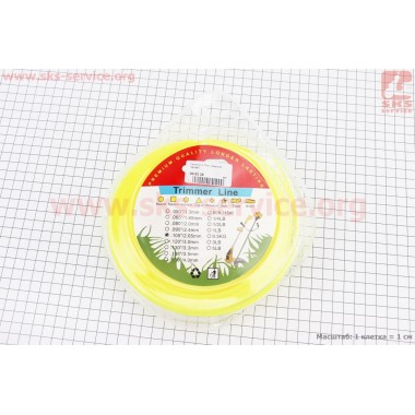 Леска d-2,7mm, 60м "звезда"