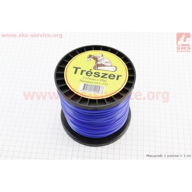 Леска d-2,65mm, 95м "звезда"