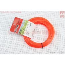 Леска d-2,4mm, 15м "квадрат"