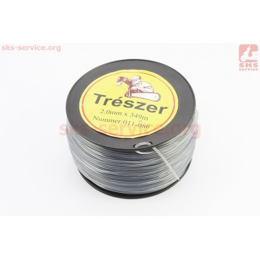 Леска d-2,0mm, 340м "квадрат", двухкомпонентная