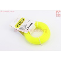 Леска d-3,0mm, 15м "звезда"