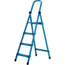 Стремянка металлическая Work's 404 (4 ст., синяя)