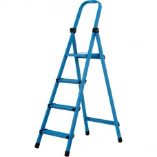 Стремянка металлическая Work's 404 (4 ст., синяя)