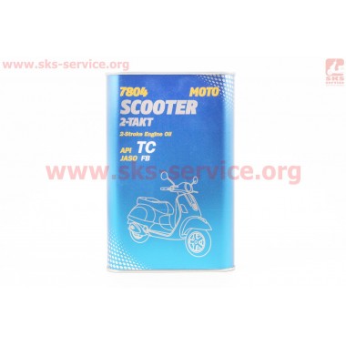 2T SCOOTER масло для 2-х такт. высокооборотистых двигателей, 1л