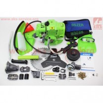 Мотокоса REZER-3800 - 3,8кВт (леска+нож 3Т,40Тпобедит, труба Ø28мм)