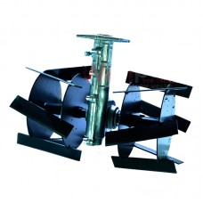 Насадка тяпка косая без защиты для бензокосы 7 шлицов 26 мм диаметр трубы