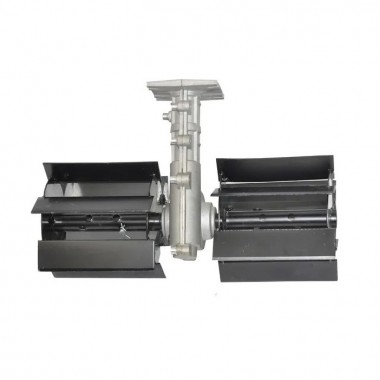 Насадка тяпка без защиты для бензокосы 9 шлицов 28 мм диаметр трубы 