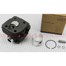 Цилиндро-поршневая группа (цпг) для бензопилы Husqvarna 365 48мм (палец 12мм) "черный", патрубок - круглый