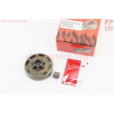 Тарілка зчеплення "зірка" 325-7 для бензопили Husqvarna-435/435е/440 + підшипник + мастило