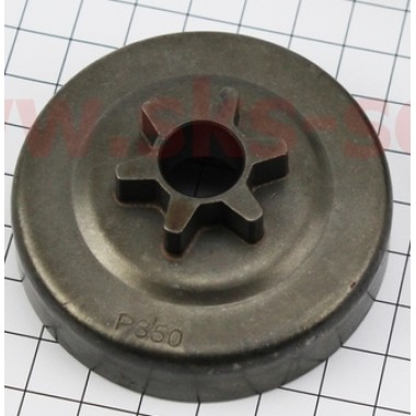 Тарелка сцепления "звезда" 3/8-6 для бензопилы Partner-350/351/352/371/372, Husqvarna-235/236/240, OLEO MAC-936-937-940-941, JONSERED-CS2137/CS2138, POULAN