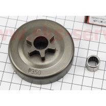 Тарелка сцепления "звезда" 3/8-6+сепаратор для бензопилы Partner-350/351/352/371/372, Husqvarna-235/236/240, OLEO MAC-936-937-940-941, JONSERED-CS2137/CS2138,POULAN