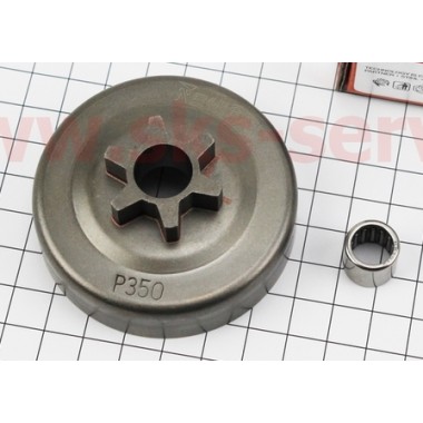 Тарілка зчеплення "зірка" 3/8-6+сепаратор для бензопили Partner-350/351/352/371/372, Husqvarna-235/236/240, OLEO MAC-936-937-940-941, JONSERED-CS13 ,POULAN