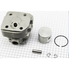 Цилиндро-поршневая группа (цпг) для бензопилы Husqvarna 365 48мм (палец 12мм), патрубок - круглый УЦЕНКА (пятно внутри цилиндра, см. фото)